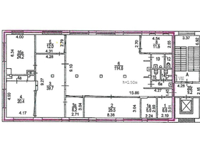 03 этаж - 284 м<sup>2</sup>